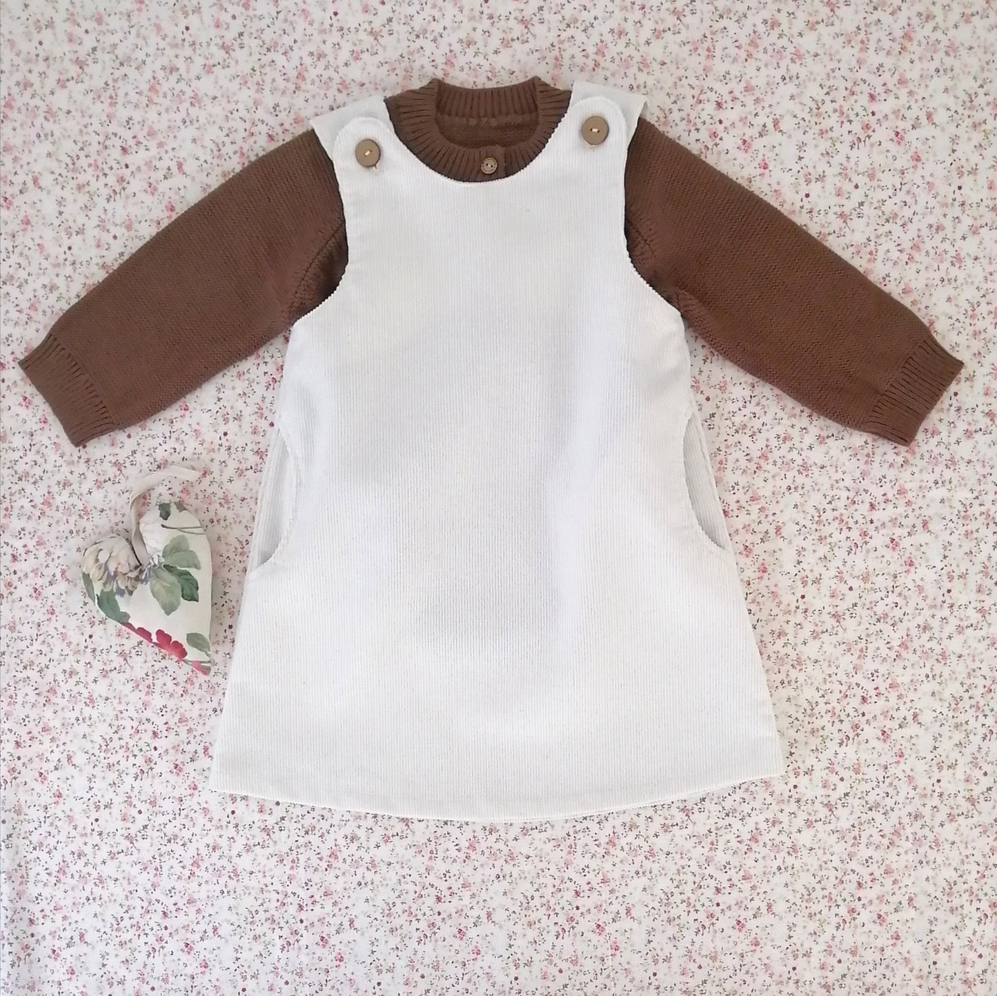 Jumper cotelé crudo