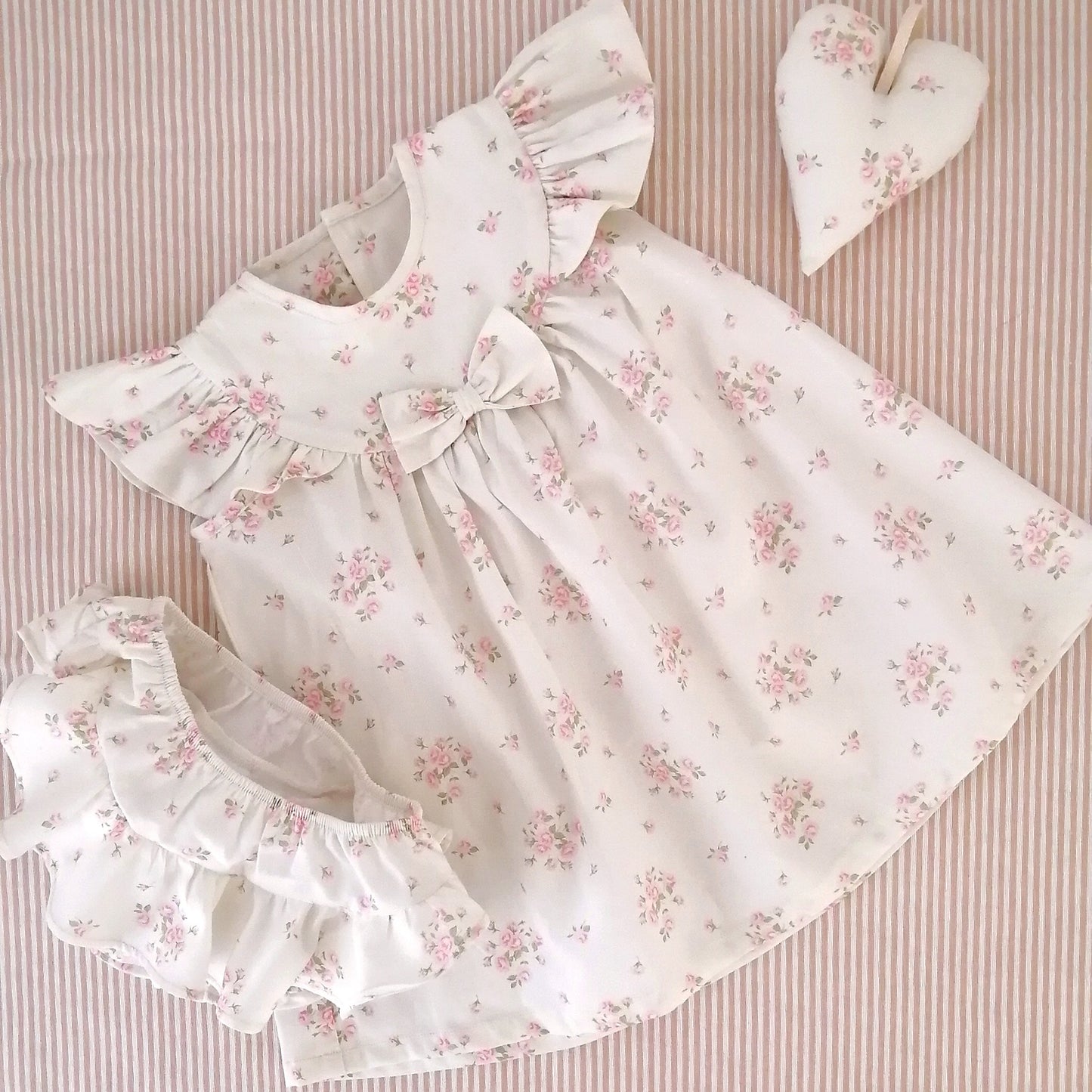Vestido Julieta - ramito rosa