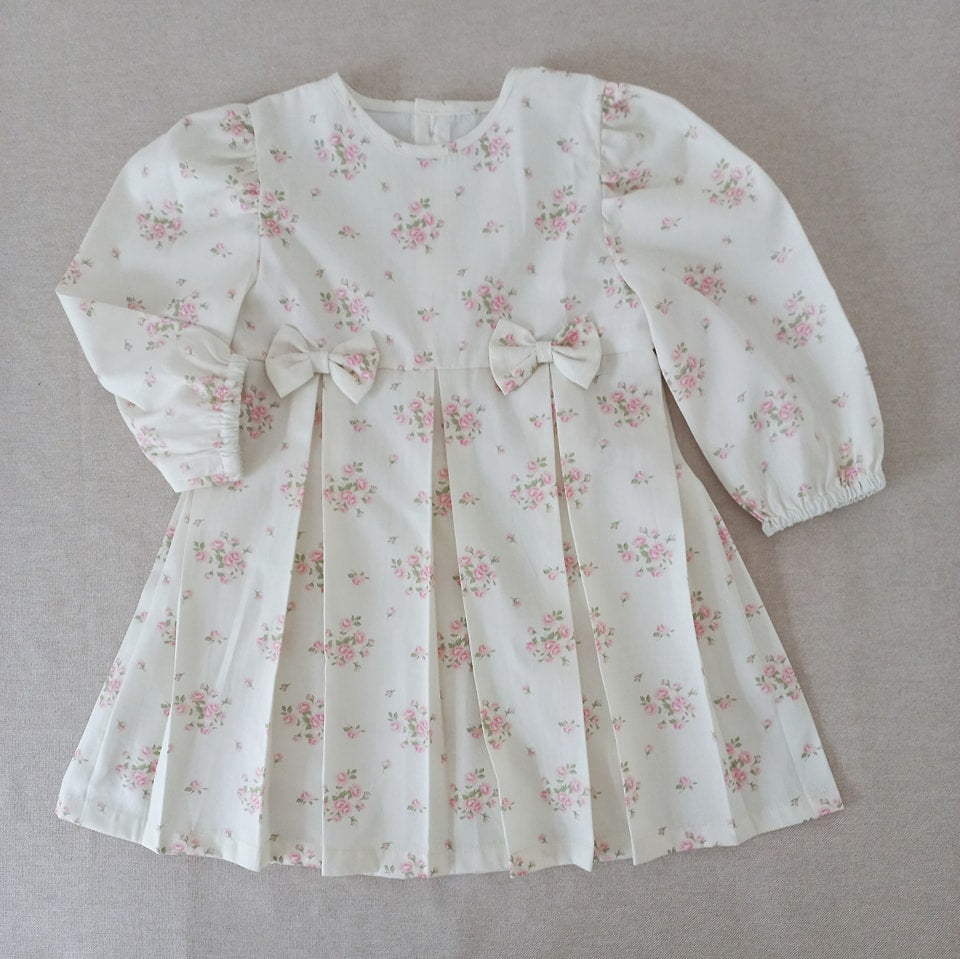 Vestido Tableado - ramito rosa