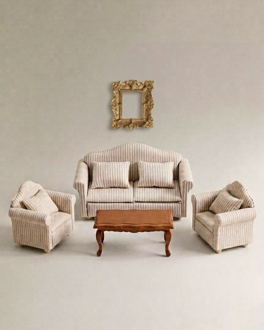 Set Living Casita Muñecas