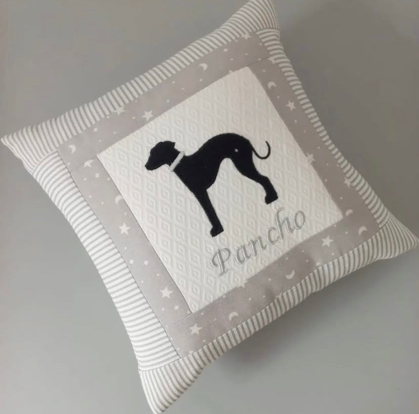 Cojín Perrito - telas a elección