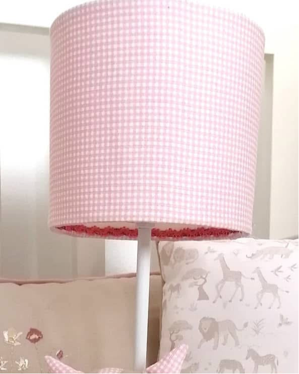 Pantalla Vichy rosa
