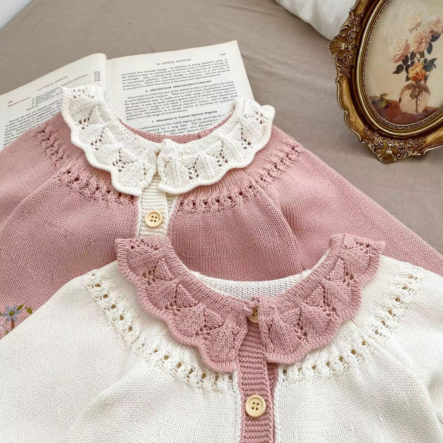 Chaleco Ramitos y Vuelos - rosa