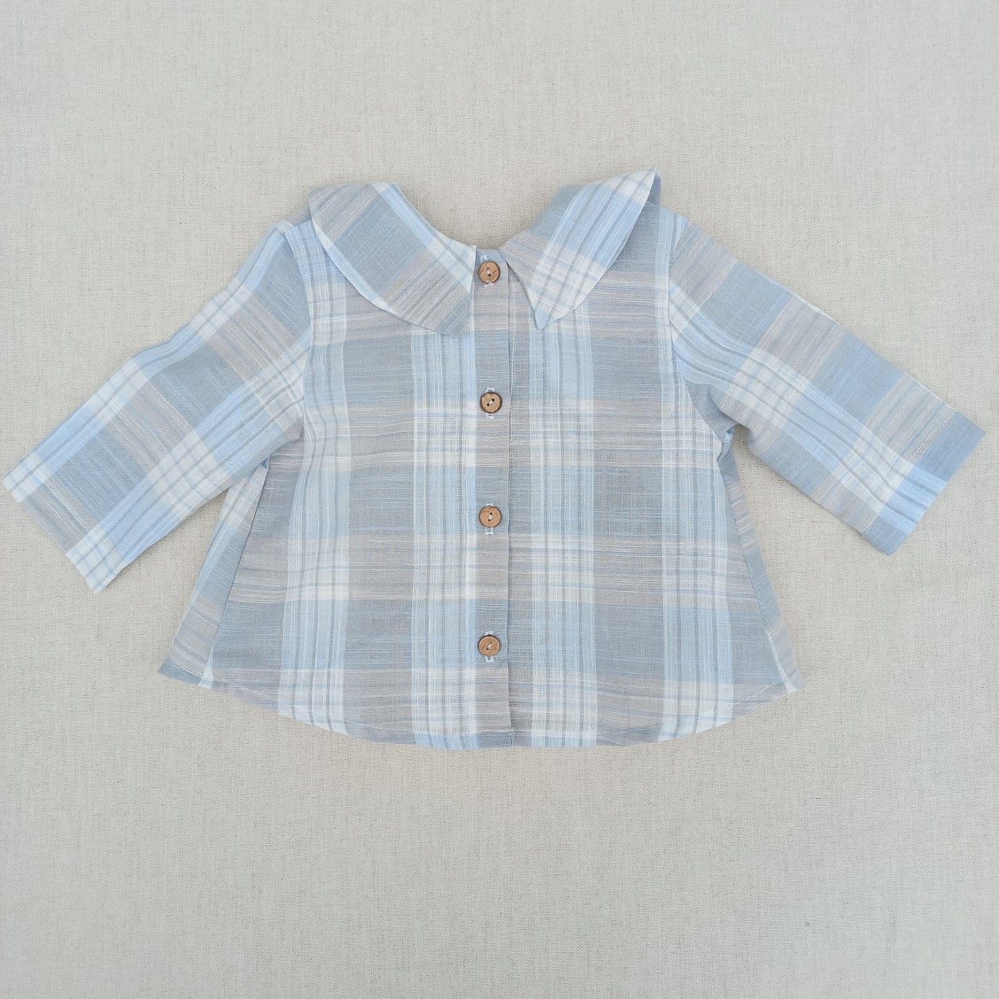 Camisa escocesa - cuello marinero