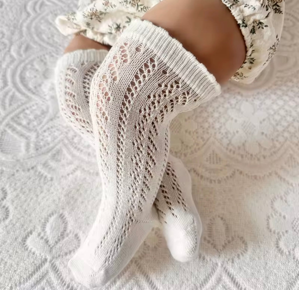 Calcetines calados - blancos