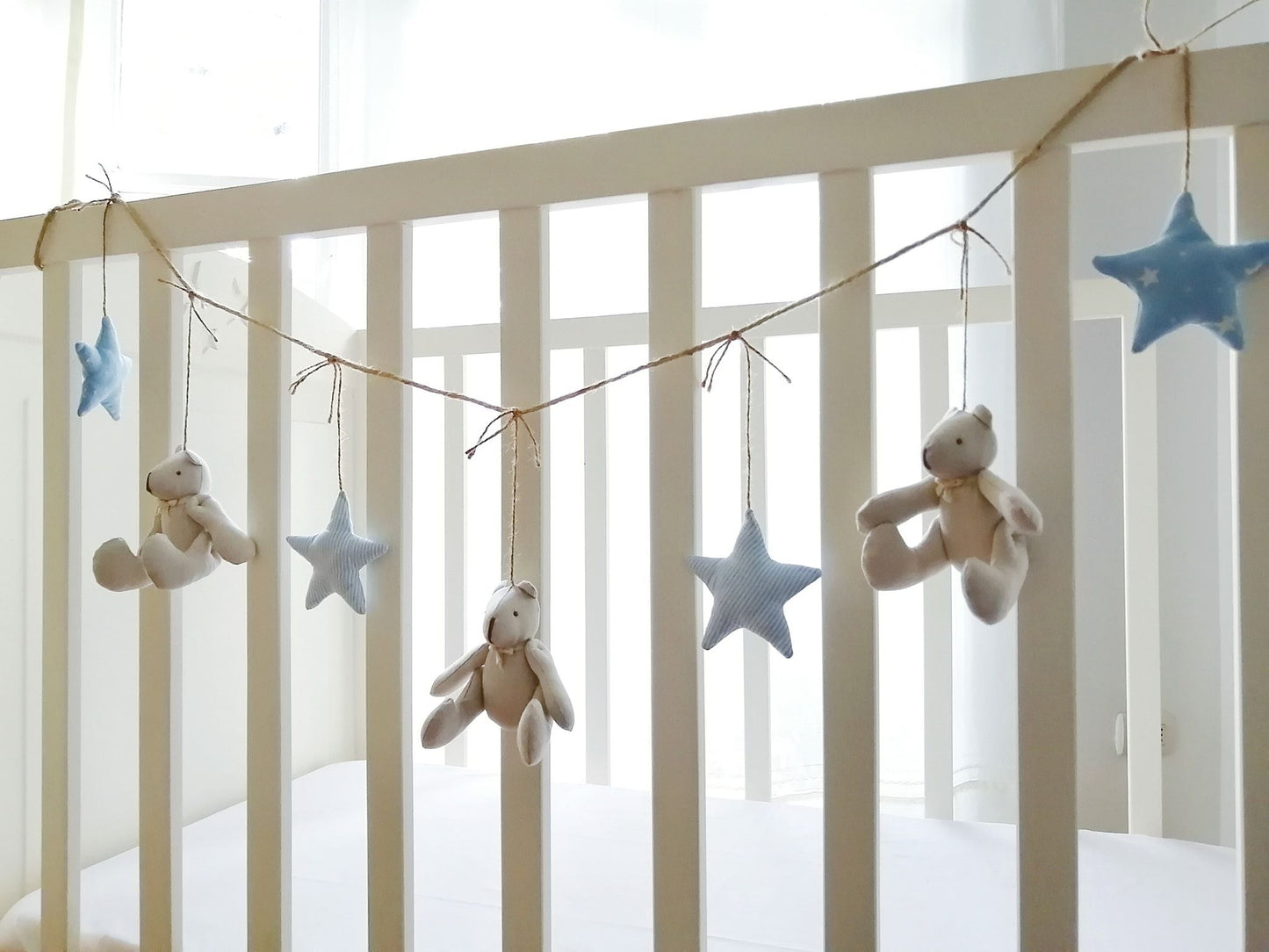 Guirnalda ositos - estrellas celeste