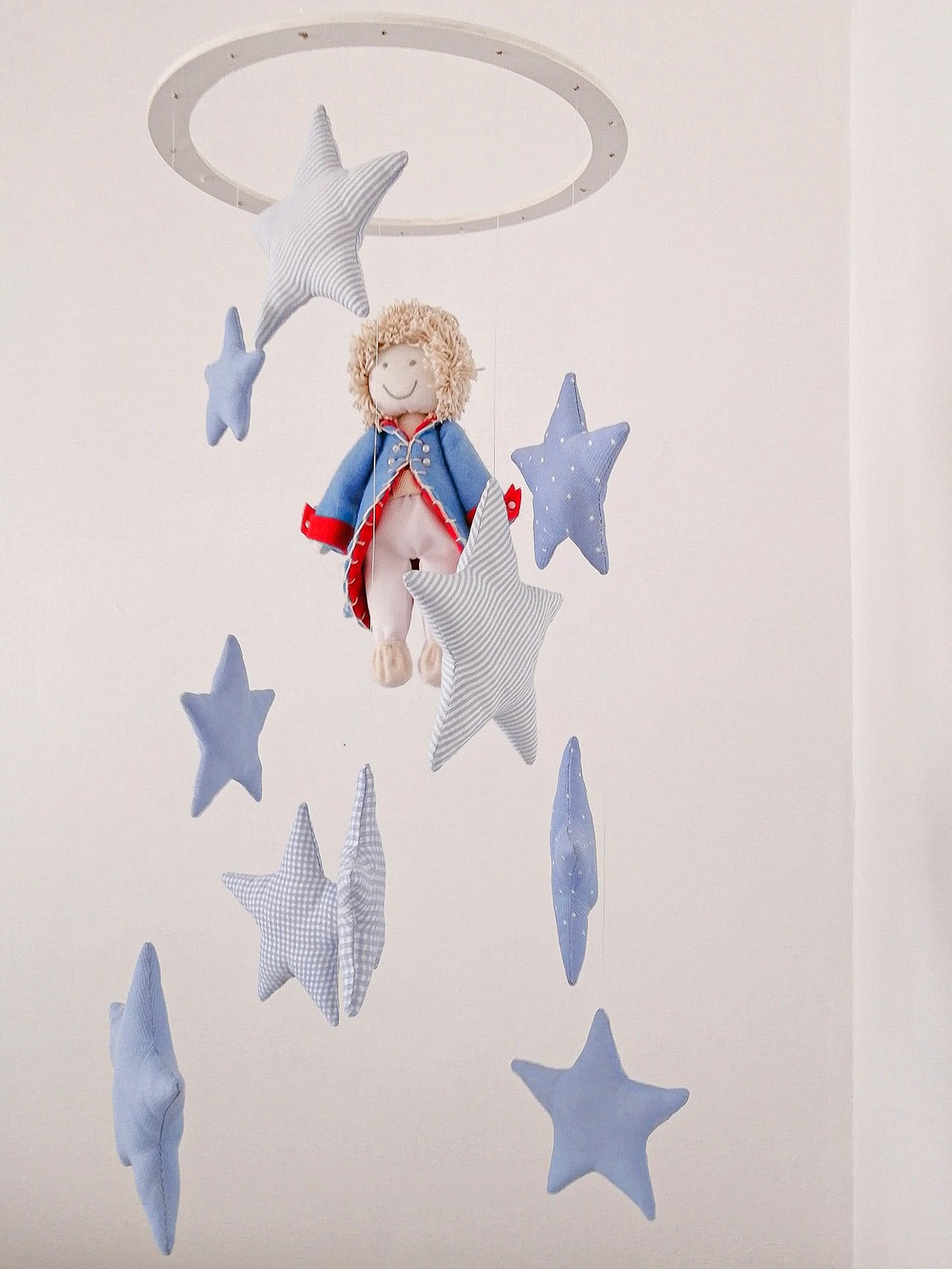 Móvil principito - estrellas celestes