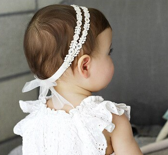 Diadema doble broderie