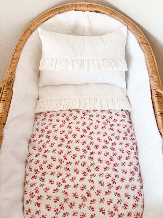 Set de Cuna - Florcitas Rojas