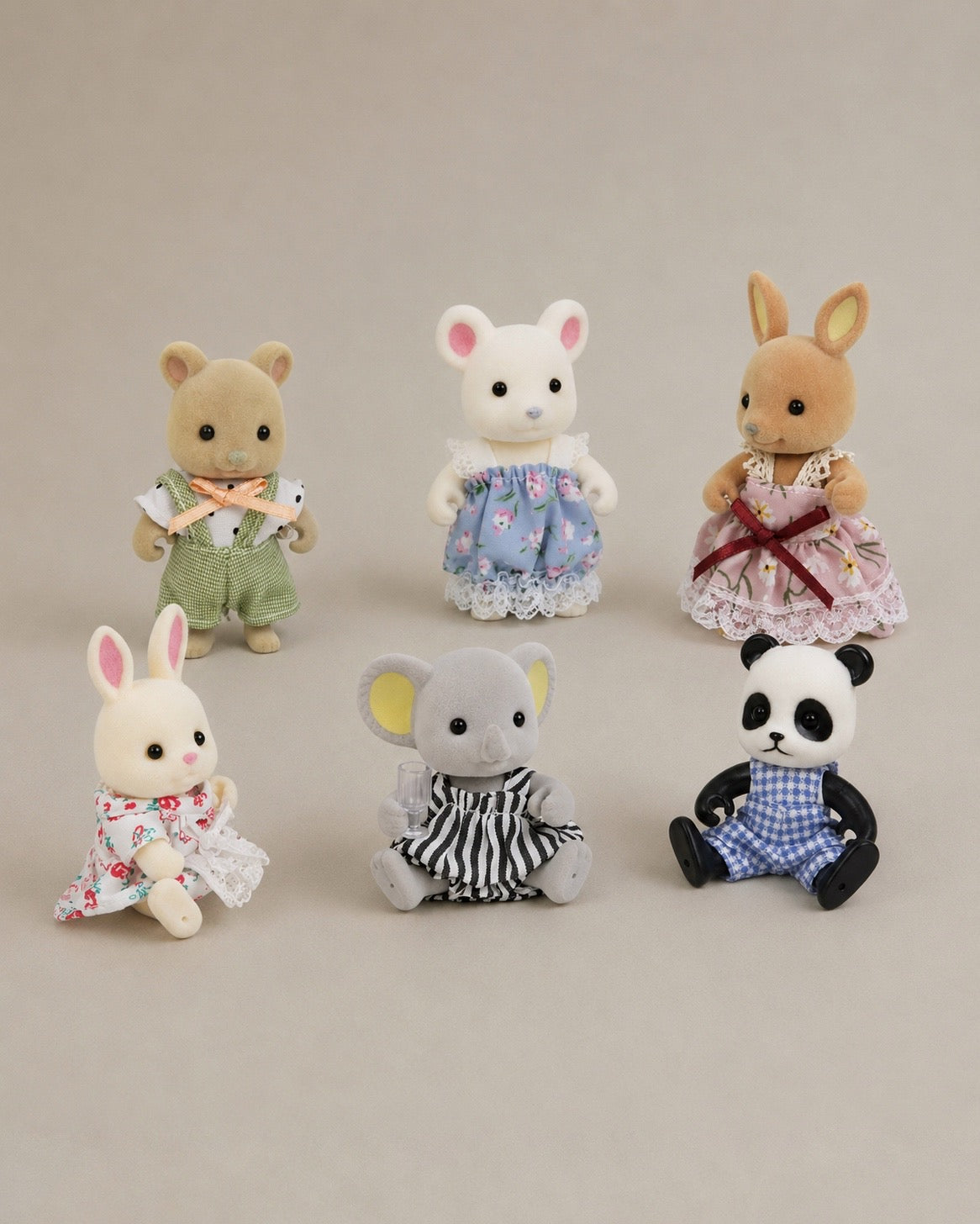 Set Animalitos Casita Muñecas