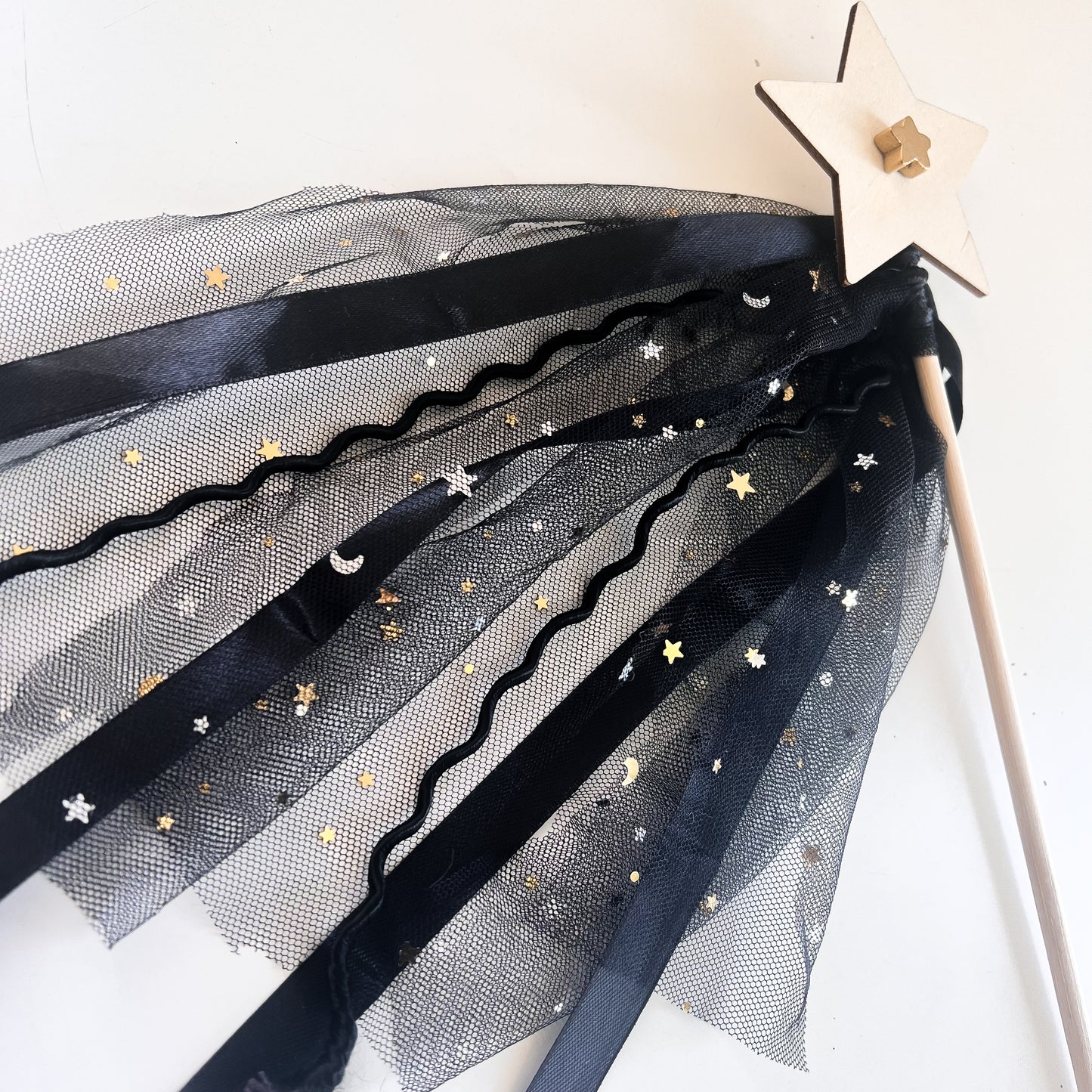 Varita mágica - Negro y dorado