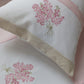 Sábanas Ramitos - beige y rosa