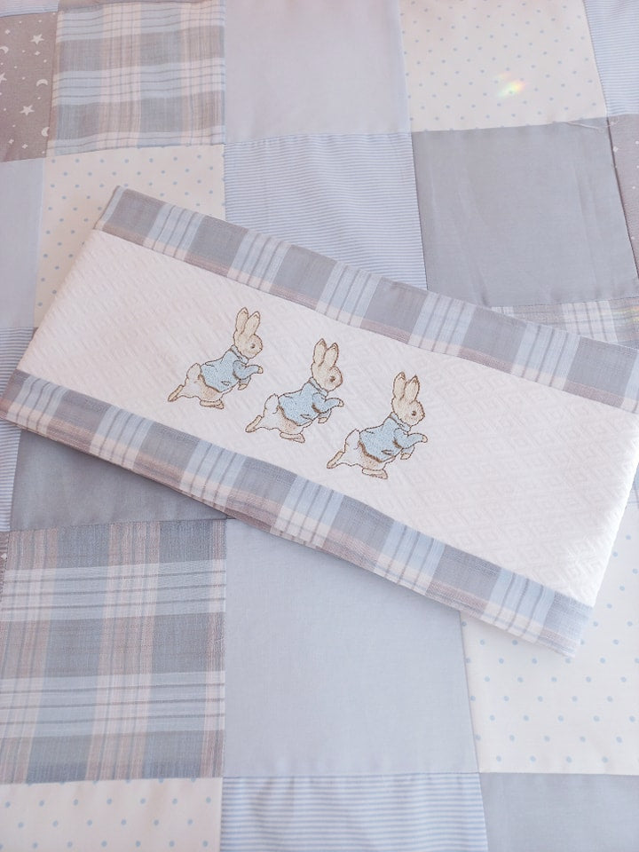 Sábanas Peter Rabbit - escocés celeste