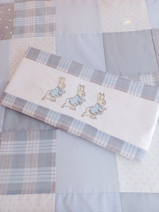 Sábanas Peter Rabbit - escocés celeste
