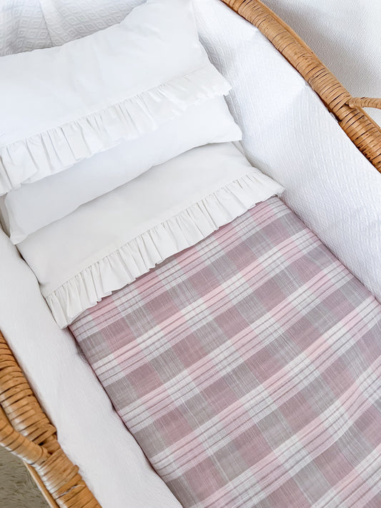 Set de Cuna - Escocés Rosa