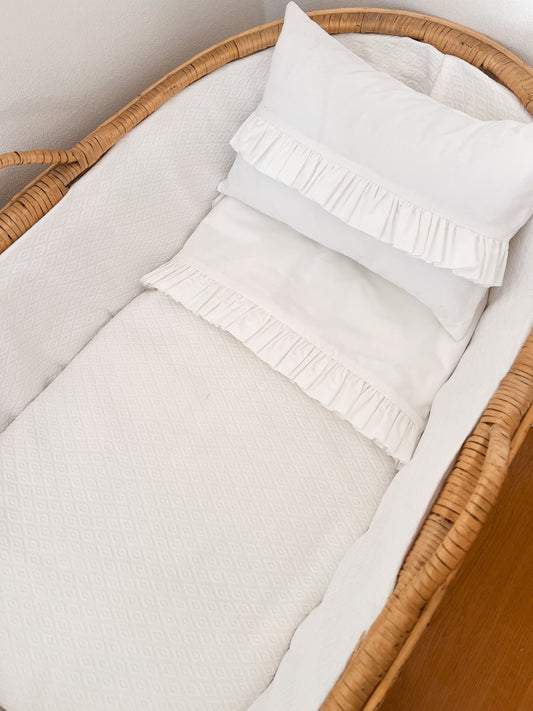 Set de Cuna - Piqué Blanco