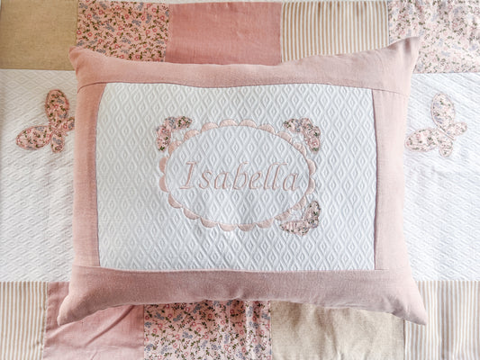 Cojín Mariposas Personalizado - telas a elección