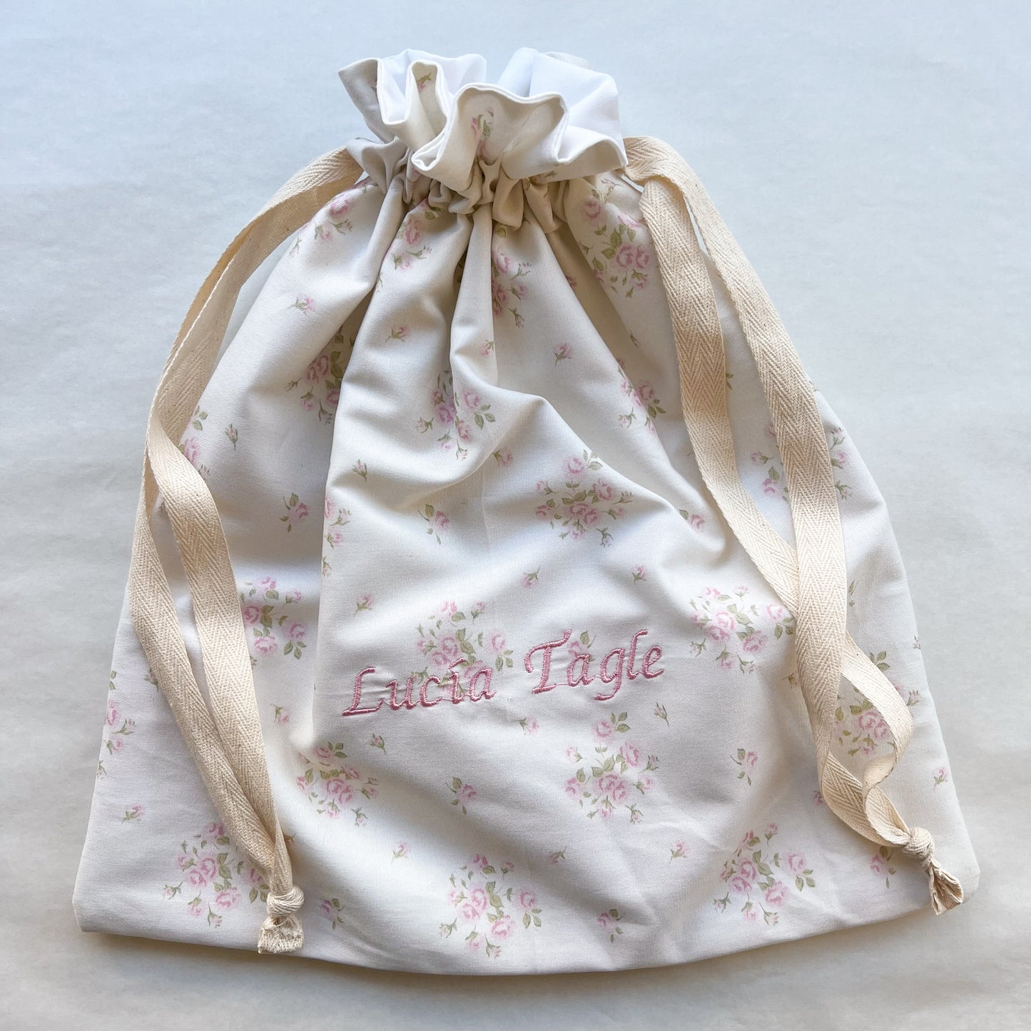 Bolsita con Nombre - tela a elección