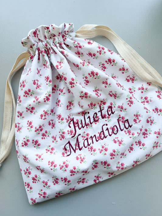 Bolsita con Nombre - tela a elección
