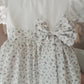 Vestido lazo y manga globo
