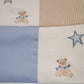 Cubrecama bordado - ositos y estrellas