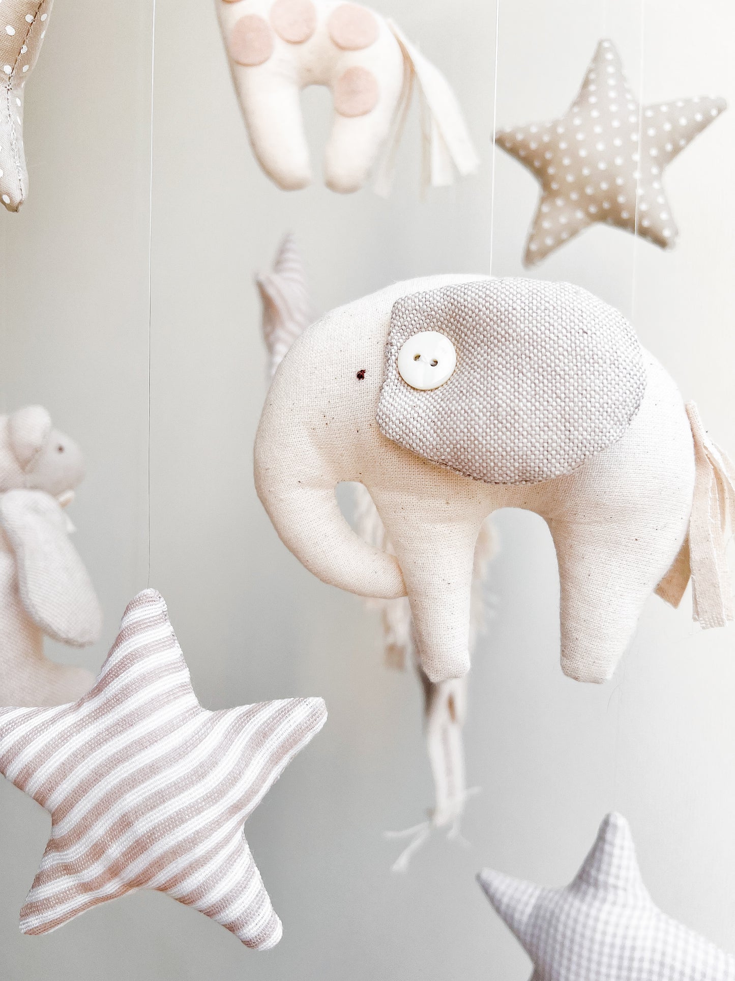 Móvil animales - beige
