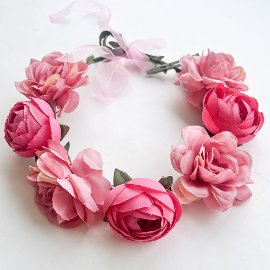 Cintillo flores - rosa