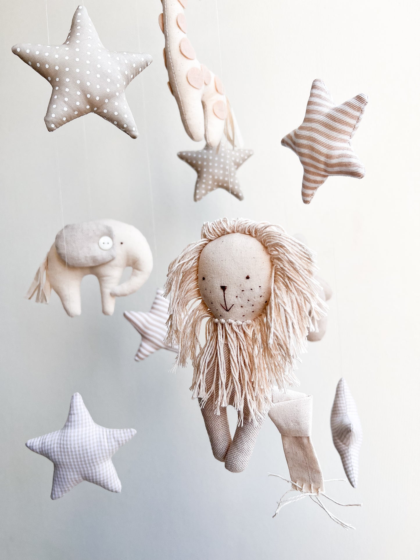 Móvil animales - beige