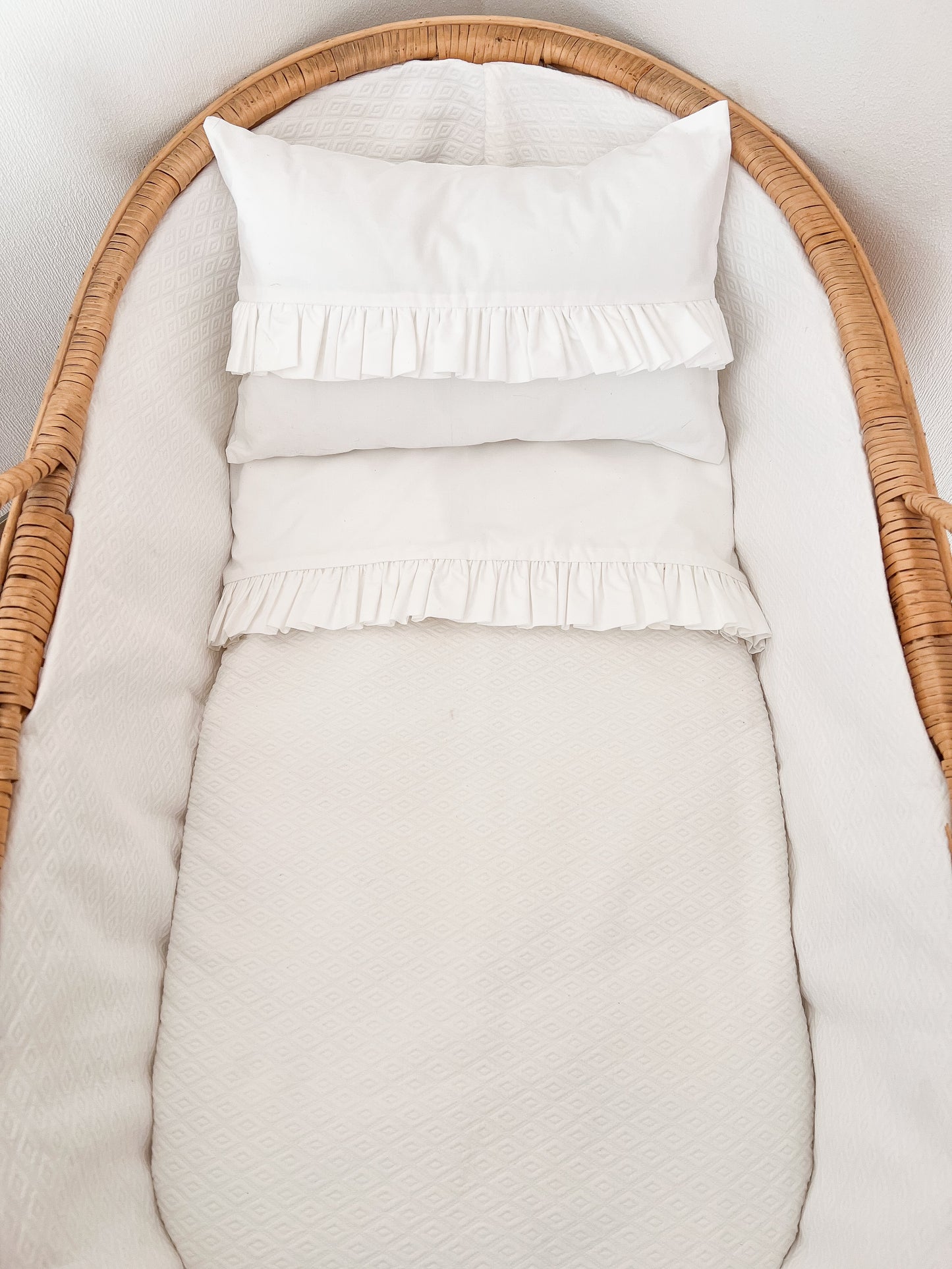 Set de Cuna - Piqué Blanco