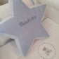 Cojín estrella - celeste