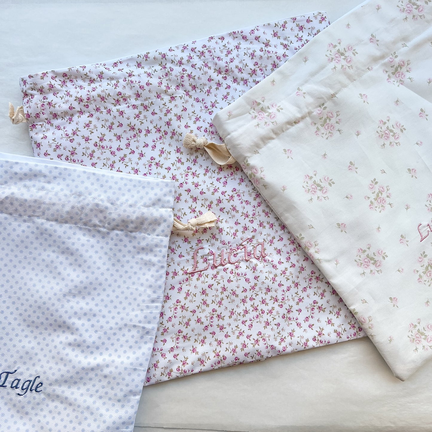 Bolsita con Nombre - tela a elección