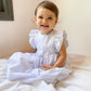 Vestido Lucía - florcitas celestes