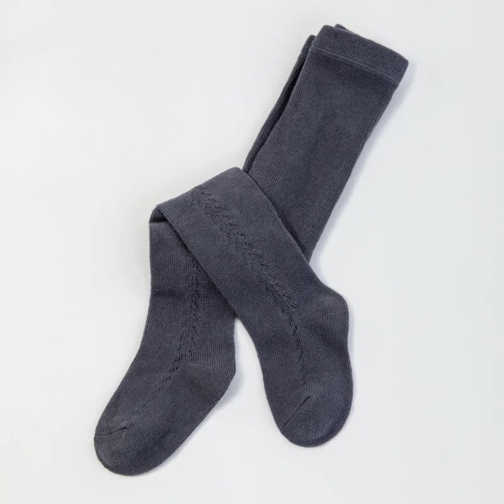 Pantys espiga - azul grisáceo
