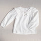 Blusa Blanca cuello vuelitos