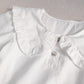 Blusa Blanca cuello vuelitos