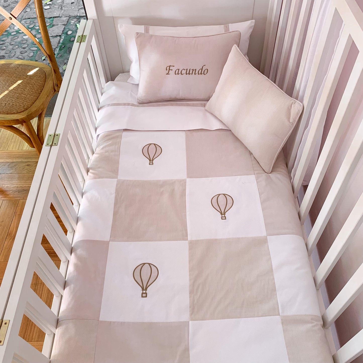 Cubrecama globos - beige