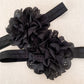 Diadema flor - negro