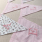 Banderín con nombre - rosa