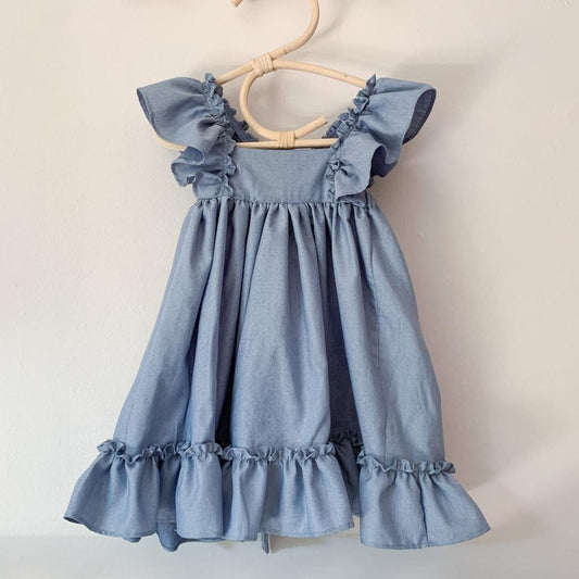 Vestido vuelos - denim