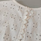 Blusa espalda abierta broderie
