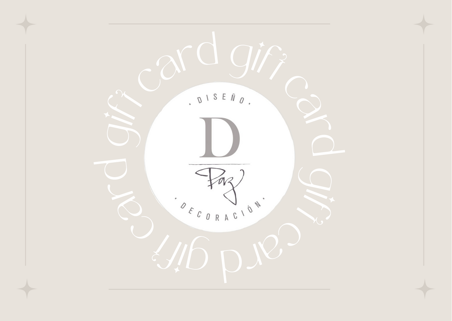 Gift Card - DPAZ diseño&decoración